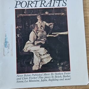 Vintage Music Book with Classical Portrait Cover